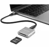 DeLOCK 91006 SD kortelių skaitytuvas pilkas USB Type-C 10000 Mbit/s