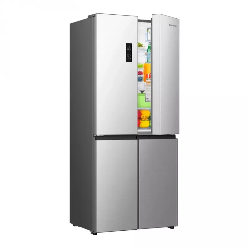 Šaldytuvas Gorenje HZSF46962 NRM819E61X G600, pilkas, plienas, stiklas, 460 L, SN-N, C
