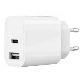 GEMBIRD TA-UC-2AC12-01 Universalus USB įkroviklis su dviem prievadais, baltas