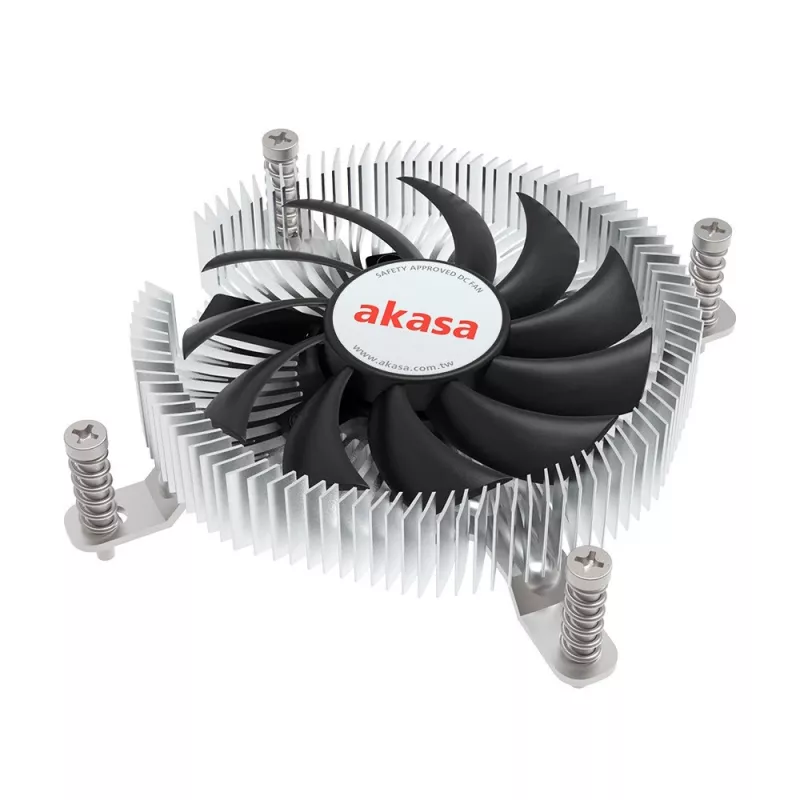 Hibridinis aušintuvas Akasa Intel LGA1700 7,5 cm Aliuminis Juodas