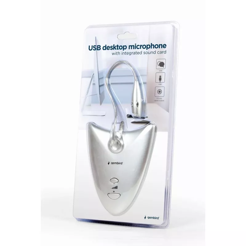 Gembird MIC-DU-01 Sidabrinis