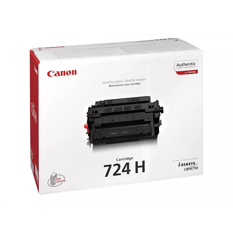 Canon CRG-724H original juodas kasečių toneris, 12500 puslapių