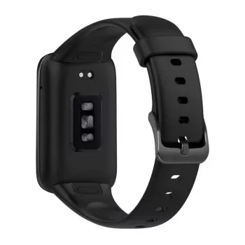 Silicinė apyrankė FIXED, skirta Xiaomi Mi Smart Band 7 Pro – juoda, reguliuojama, atspari vandeniui