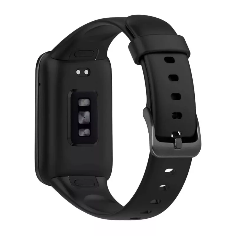 Silicinė apyrankė FIXED, skirta Xiaomi Mi Smart Band 7 Pro – juoda, reguliuojama, atspari vandeniui