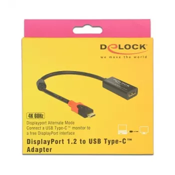 DeLOCK 63928 USB Type-C į DisplayPort 20 kaiščių vaizdo kabelio adapteris
