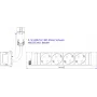 Ilgintuvas Bachmann 916.054 su 4x CEE7/3 lizdais, aliumininiu korpusu, 0,20 m laidu