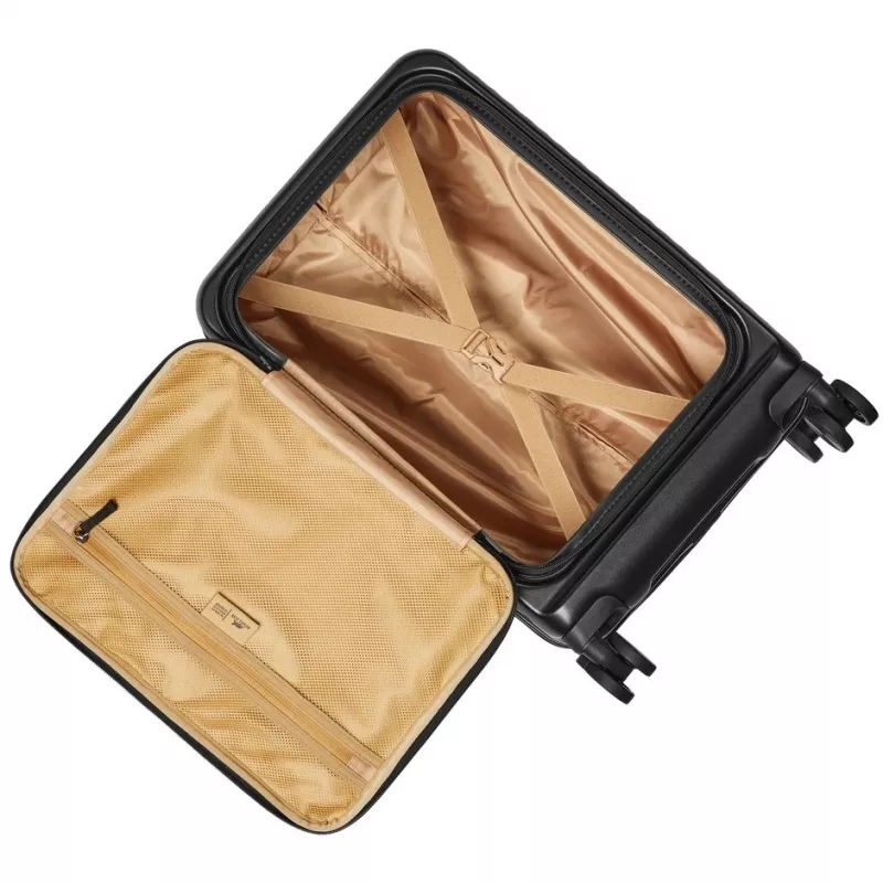 Kabininis lagaminas Rivacase 8180 Clark ECO – kietas korpusas, rankinis bagažas, juodas
