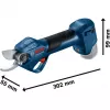 Akumuliatorinės sodo žirklės GGP 12V-25 Professional solo, 12V (mėlyna/juoda, be akumuliatoriaus ir įkroviklio)