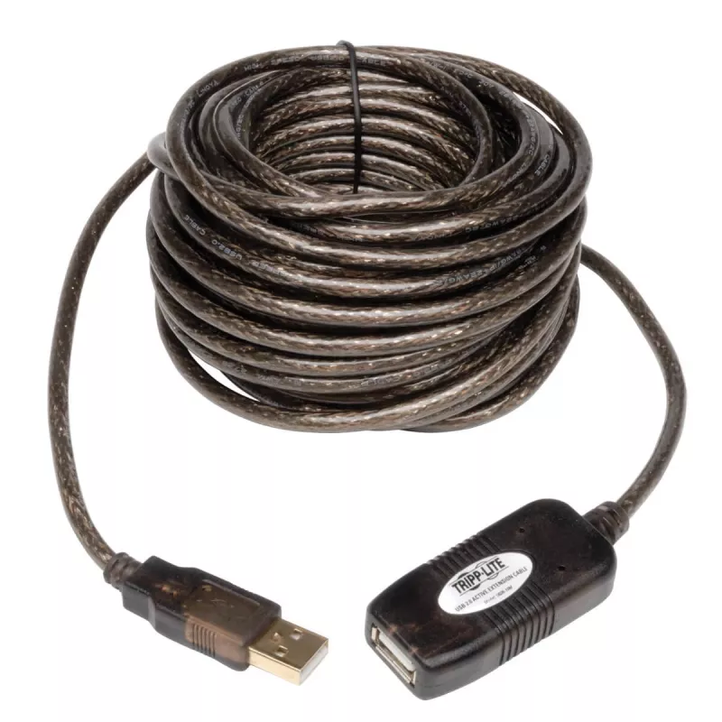 Tripp Eaton Tripp Lite Series 10M USB 2.0 Hi-Speed aktyvus ilginimo kartotuvas USB-A M/F 33 pėdos 10 metrų - USB ilginimo laidas