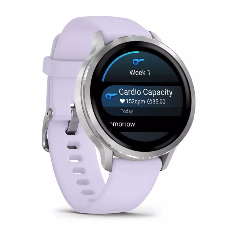 Garmin Venu 4 3,05 cm (1,2 inch) AMOLED 41 mm sidabrinis laikrodis su GPS
