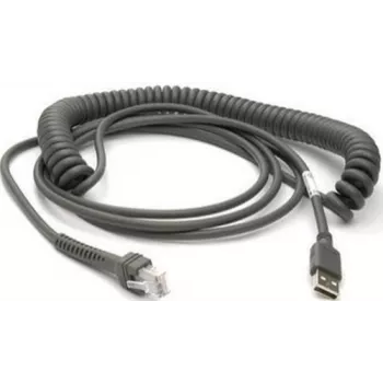 Datalogic USB kabelis, Type-A, spiralinis, 3,6m (CAB-467)