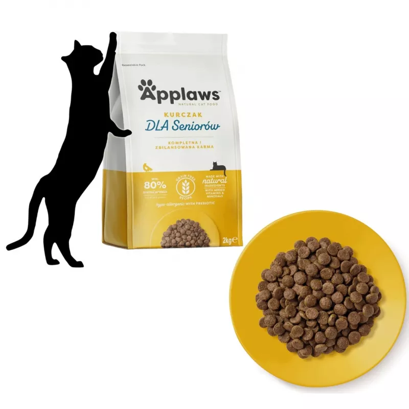 Applaws Senior sausas ėdalas katėms su vištiena, 2 kg