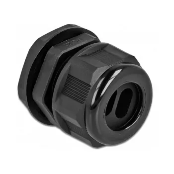 Kabelio įvadas DeLOCK 60393 Juodas Plastikas 2 vnt.