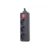 Gembird EG-PSU3F-01 apsauginis filtras nuo viršįtampių, juodas, 3 AC lizdai, 230 V, 0,6 m
