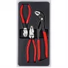 Knipex replių rinkinys Power Pack su 3 poliruotomis plastikinėmis termoformuotomis dalimis