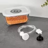 Rommelsbacher vakuuminio sandarinimo stiklinių indų rinkinys VCG 1, 3 dalių (350 ml, 670 ml, 1100 ml), permatomas
