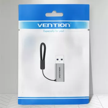 Vention USB 3.0 Kištukas į USB-C Lizdą Adapteris Pilkas Aliuminio Lydinys