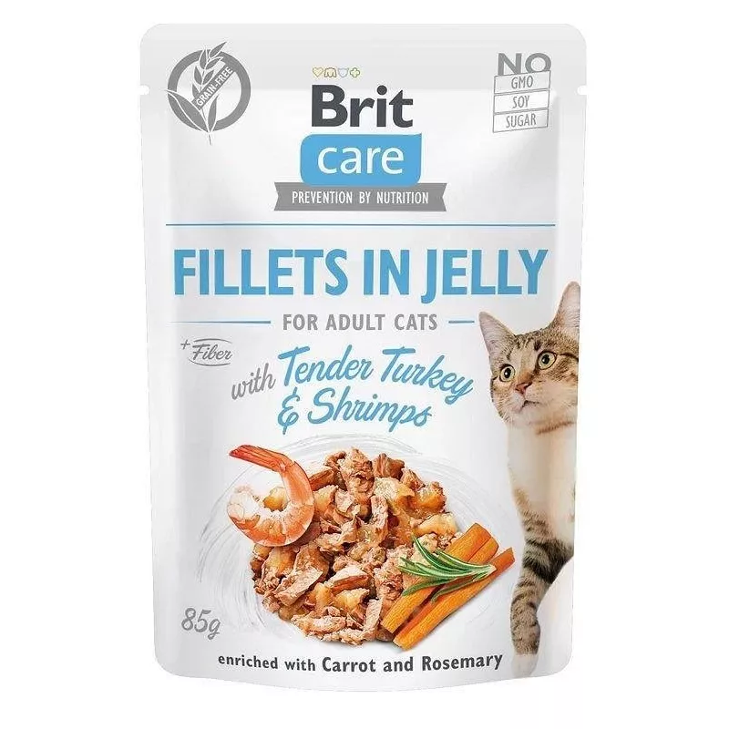 Šlapias kačių ėdalas Brit Care FJ Flavour Box drebučiuose 12 x 85 g
