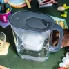 BRITA Style Essential 2,4 L vandens filtro ąsotis Graphite su MAXTRA kasetė ir Smart Light