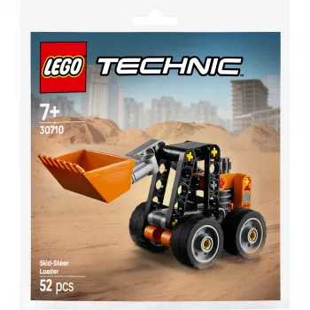 LEGO Technic Skid Steer Loader 30710 – Konstruktorius su judamomis rankomis ir vikšrais