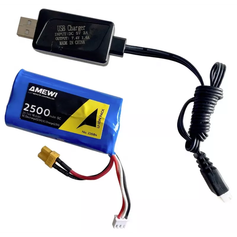 Amewi 22684 Radijo bangomis valdomas savivartis 1:14 elektrinis variklis Li-Ion 2500mAh