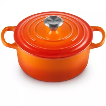 Le Creuset Signature apvalus kepimo indas 18 cm vulkaninė