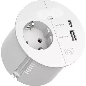 Maitinimo blokas Bachmann Loop 938.303 su 1x CEE7/3 kištukiniu lizdu ir 1x USB A/C 22W