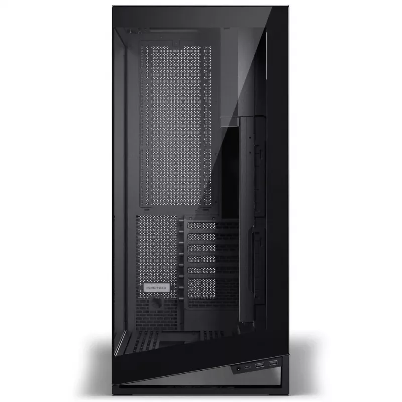 PHANTEKS NV-Series NV9 MK2 PC korpusas, EATX, DRGB, grūdintas stiklas - juodas su M25 Gen2 PWM D-RGB 3 vnt. ventiliatorių rinkiniu - Reverse Blade, 140mm, juodas + DRG