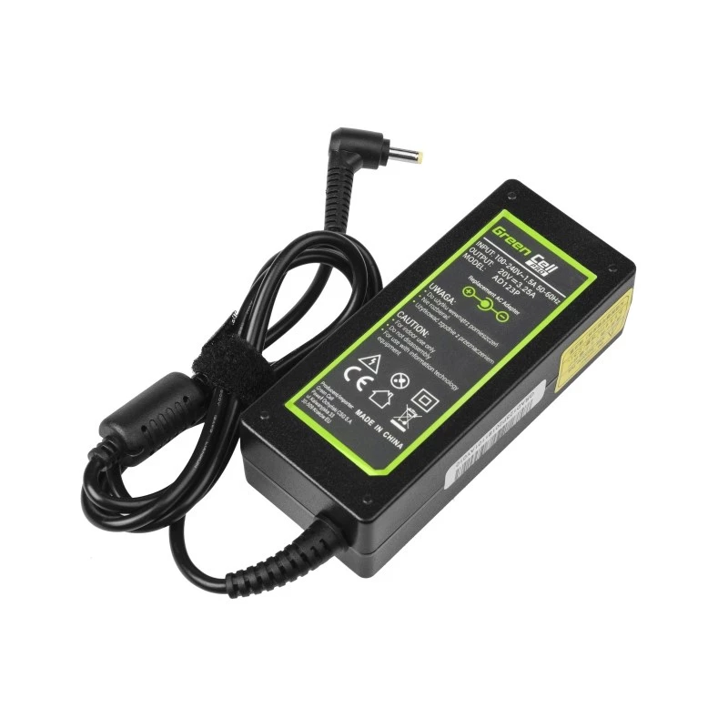 Maitinimo adapteris Green Cell AD123P 65 W 20 V 3,25 A, skirtas Lenovo, vidaus naudojimui, juodas, 2 m laidas