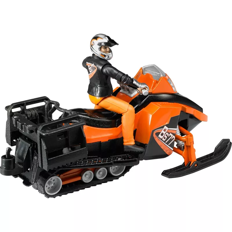 Bruder Sniego motociklas su vairuotoju