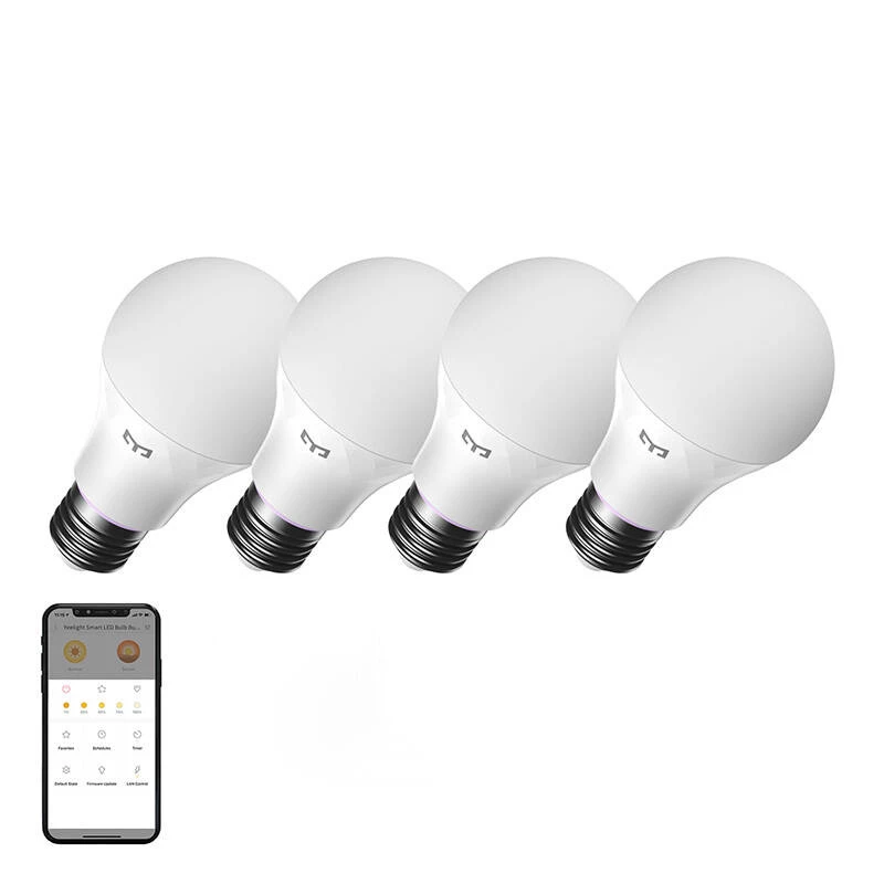 YEELIGHT W4 protinga lemputė Wi-Fi/Bluetooth E27 reguliuojamo ryškumo (YLQPD-0012) 4 vnt.
