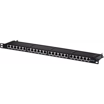 Patch Panel Helos 134334 0,5U Gigabit Ethernet Pilka