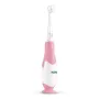 Vaikiškas elektrinis dantų šepetėlis neno Denti Pink – vibruojantis, minkšti šereliai, AAA baterija, 2 min. laikmatis