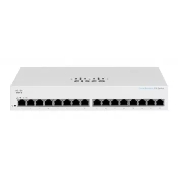 Jungiklis Cisco CBS110 nevaldomas L2 Gigabit Ethernet 16x RJ-45 (10/100/1000), 1U, 32 Gbps