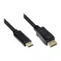 Good Connections Laidas adapteris USB-C į DP1.2 juodas 10m