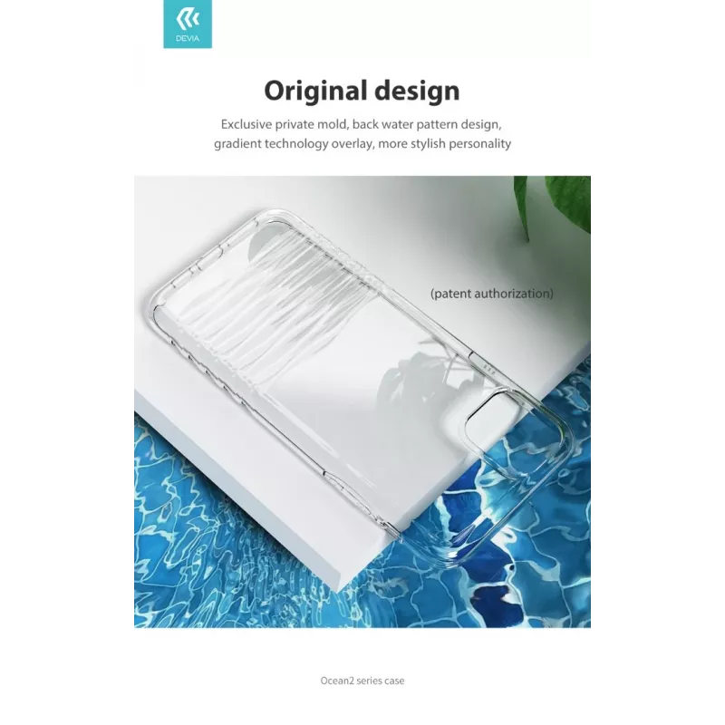 Devia Ocean2 serijos skaidrus apsauginis dėklas, skirtas iPhone 11 Pro Max
