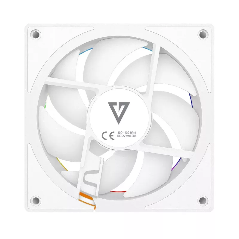 Kompiuterio ventiliatorius MODECOM VOLCANO LOOP 120 ARGB Reverse Fan Baltas 120 mm, PWM, 400–1400 RPM