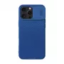 Apsauginis dėklas Nillkin CamShield Pro, skirtas iPhone 16 Pro Max, mėlynas, su slankiojančiu fotoaparato dangteliu