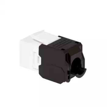 LogiLink NK4066 Keystone modulis RJ45 plokščias juodas/baltas