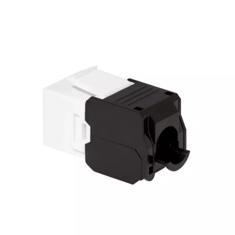 LogiLink NK4066 Keystone modulis RJ45 plokščias juodas/baltas