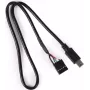 Alphacool 18171 Mini-USB prie pagrindinės plokštės 5 kontaktų laidas 0,4 m juodas