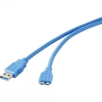 USB kabelis Renkforce 1421511 — USB A (vyriškas) į Micro-USB B (3.0), 30 cm