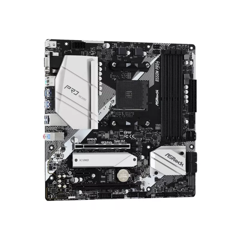 ASRock B550M Pro4 pagrindinė plokštė AM4 Micro-ATX