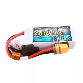 Baterija Gens ace Soaring 1000mAh 11.1V 30C 3S1P Lipo Pack