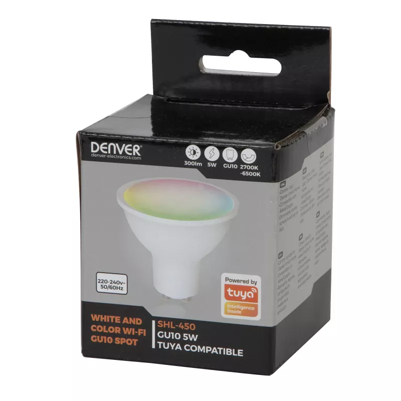 Išmanioji lemputė Denver SHL-450 GU10 5W Wi-Fi balta