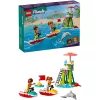 LEGO Friends paplūdimio vandens motorolerio gelbėtojų statybos rinkinys su 2 mini-lėlėmis ir delfino figūrėle, nuo 5 metų