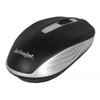 Belaidė pelė ActiveJet AMY-313, RF nano imtuvas, optinė 1200 DPI, ambidekstrinė, 3 mygtukai, AA baterija
