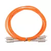 Skaidulinis optinis kabelis Extralink EX.3692 — FTTH OM2 SC-SC, 1 m, pilnas dupleksas, raudonas
