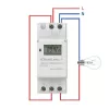 Elektroninis DIN bėgio laikmatis QOLTEC 50983, maitinamas baterija, automatikos grandinėms
