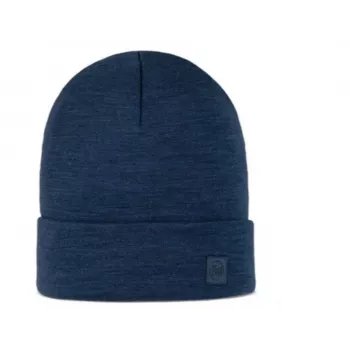 Kepurė BUFF MERINO HEAVYWEIGHT BEANIE SOLID NIGHT BLUE